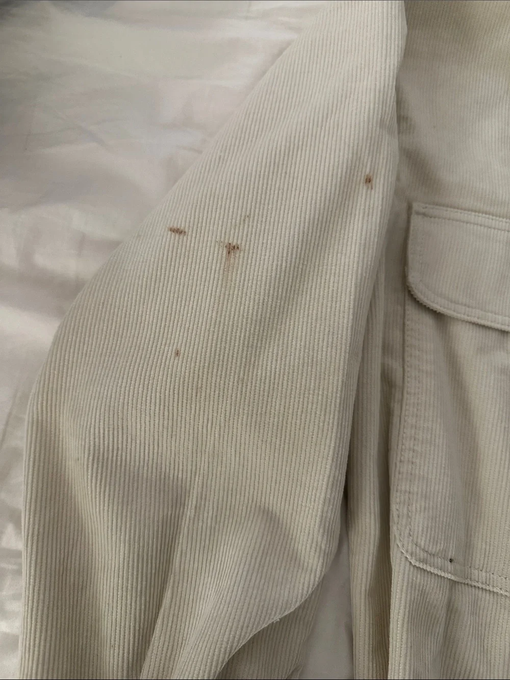 Cream Button-Front Utility Jacket - Picture 2 of 3